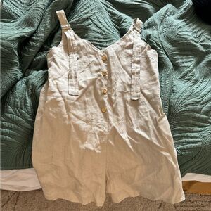 100% linen romper